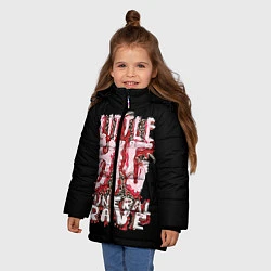 Куртка зимняя для девочки Little Big, цвет: 3D-красный — фото 2