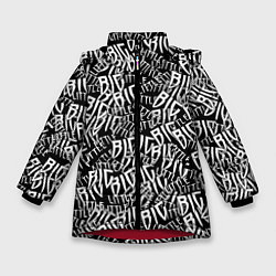 Куртка зимняя для девочки Little Big, цвет: 3D-красный