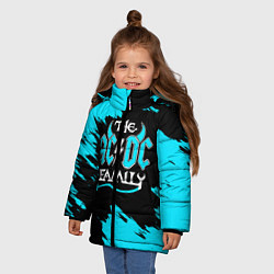 Куртка зимняя для девочки The ACDC famely, цвет: 3D-светло-серый — фото 2