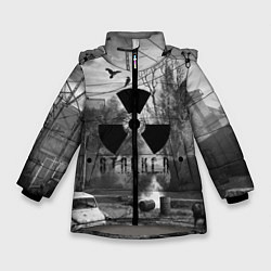 Куртка зимняя для девочки СТАЛКЕР-ЧЕРНОБЫЛЬ, цвет: 3D-светло-серый