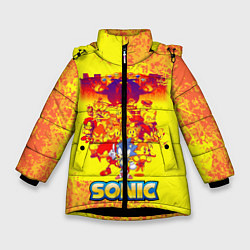 Куртка зимняя для девочки Sonik, цвет: 3D-черный