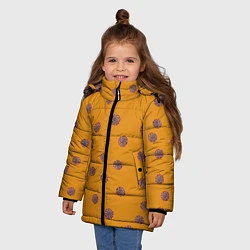 Куртка зимняя для девочки CoronaVirus, цвет: 3D-черный — фото 2