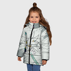 Куртка зимняя для девочки SONIC SILVER, цвет: 3D-черный — фото 2
