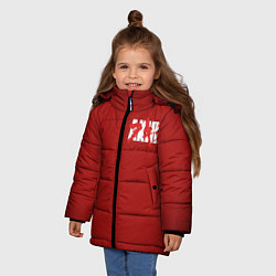 Куртка зимняя для девочки Akira, цвет: 3D-светло-серый — фото 2