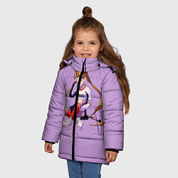 Куртка зимняя для девочки Cool Girl, цвет: 3D-черный — фото 2