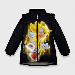 Куртка зимняя для девочки Sonic, цвет: 3D-светло-серый