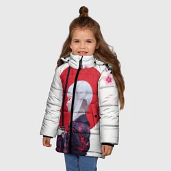 Куртка зимняя для девочки Самурай, цвет: 3D-красный — фото 2