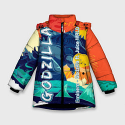 Куртка зимняя для девочки Eminem и Juice WRLD, цвет: 3D-черный