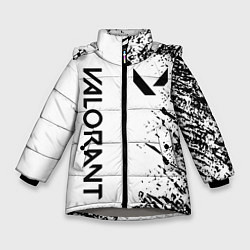 Куртка зимняя для девочки VALORANT, цвет: 3D-светло-серый