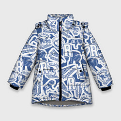 Куртка зимняя для девочки RIVERDALE, цвет: 3D-светло-серый