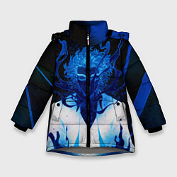 Куртка зимняя для девочки РЕГЕНЕРАЦИЯ КАЛАЛЬДИ, цвет: 3D-светло-серый