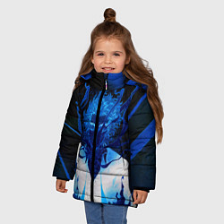 Куртка зимняя для девочки РЕГЕНЕРАЦИЯ КАЛАЛЬДИ, цвет: 3D-светло-серый — фото 2