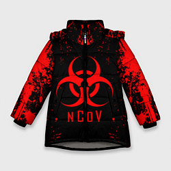 Куртка зимняя для девочки NCoV, цвет: 3D-светло-серый
