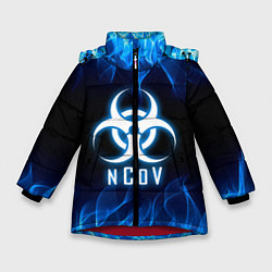 Куртка зимняя для девочки NCoV, цвет: 3D-красный