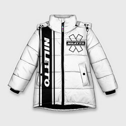 Куртка зимняя для девочки NILETTO, цвет: 3D-черный