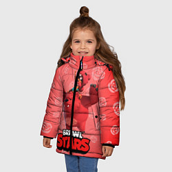 Куртка зимняя для девочки Brawl stars Nita Нита, цвет: 3D-светло-серый — фото 2