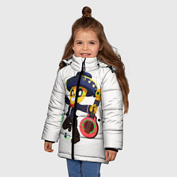 Куртка зимняя для девочки БРАВЛ СТАРС, цвет: 3D-светло-серый — фото 2