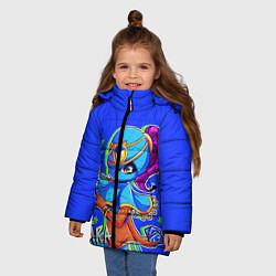 Куртка зимняя для девочки TARA, цвет: 3D-черный — фото 2
