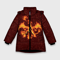 Куртка зимняя для девочки Чермандер Эша, цвет: 3D-черный