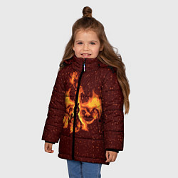 Куртка зимняя для девочки Чермандер Эша, цвет: 3D-черный — фото 2
