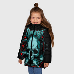 Куртка зимняя для девочки SABATON, цвет: 3D-черный — фото 2