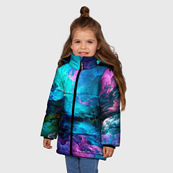 Куртка зимняя для девочки Fantasy, цвет: 3D-светло-серый — фото 2