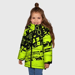 Куртка зимняя для девочки Roblox, цвет: 3D-светло-серый — фото 2