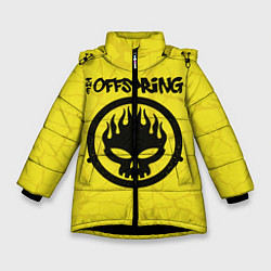 Куртка зимняя для девочки The Offspring, цвет: 3D-черный