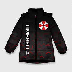 Куртка зимняя для девочки UMBRELLA CORP, цвет: 3D-черный