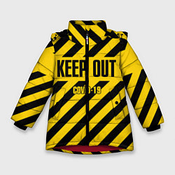 Куртка зимняя для девочки Keep out, цвет: 3D-красный
