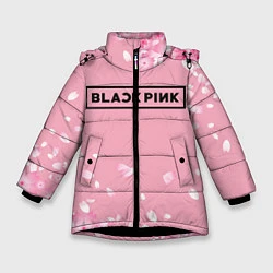 Куртка зимняя для девочки BLACKPINK, цвет: 3D-черный