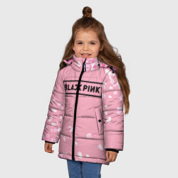 Куртка зимняя для девочки BLACKPINK, цвет: 3D-светло-серый — фото 2