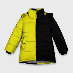 Куртка зимняя для девочки BLACK YELLOW, цвет: 3D-светло-серый
