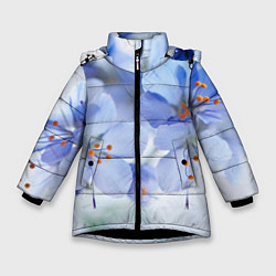 Куртка зимняя для девочки Весна 2020, цвет: 3D-черный