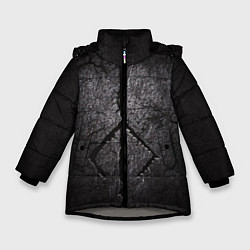 Куртка зимняя для девочки BLOODBORNE HUNTER, цвет: 3D-светло-серый