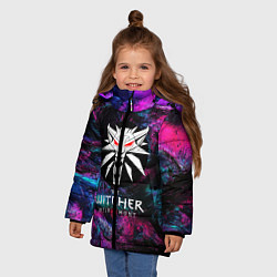 Куртка зимняя для девочки The Witcher 3, цвет: 3D-красный — фото 2
