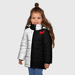 Куртка зимняя для девочки Monokuma, цвет: 3D-черный — фото 2