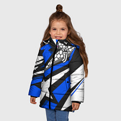 Куртка зимняя для девочки Juventus F C, цвет: 3D-черный — фото 2