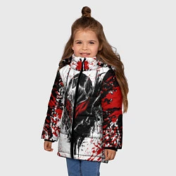 Куртка зимняя для девочки BERSERK, цвет: 3D-черный — фото 2