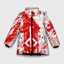 Куртка зимняя для девочки BLOODBORNE, цвет: 3D-черный