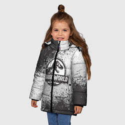 Куртка зимняя для девочки Jurassic World, цвет: 3D-черный — фото 2