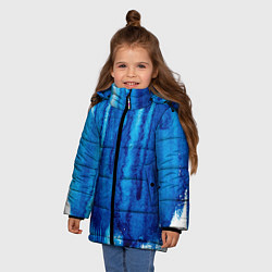 Куртка зимняя для девочки Будь в потоке, цвет: 3D-черный — фото 2