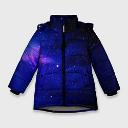 Куртка зимняя для девочки КОСМОС, цвет: 3D-светло-серый