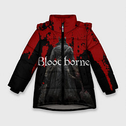 Куртка зимняя для девочки Bloodborne, цвет: 3D-светло-серый