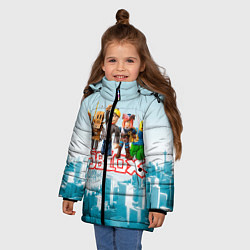 Куртка зимняя для девочки ROBLOX 5, цвет: 3D-светло-серый — фото 2