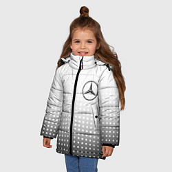 Куртка зимняя для девочки Mercedes-Benz, цвет: 3D-красный — фото 2