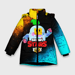 Куртка зимняя для девочки BRAWL STARS SPROUT, цвет: 3D-черный