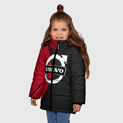 Куртка зимняя для девочки VOLVO, цвет: 3D-светло-серый — фото 2