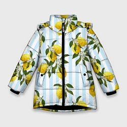 Зимняя куртка для девочки Лимоны