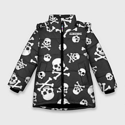 Куртка зимняя для девочки Scorpions, цвет: 3D-черный